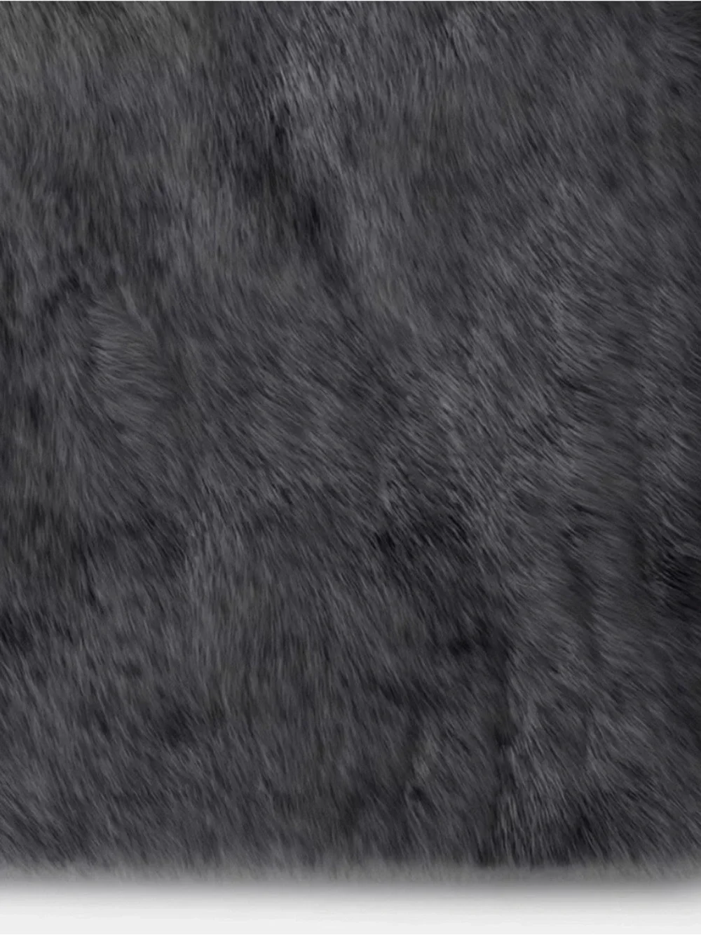 Threshold Gray Faux Fur Throw Blanket